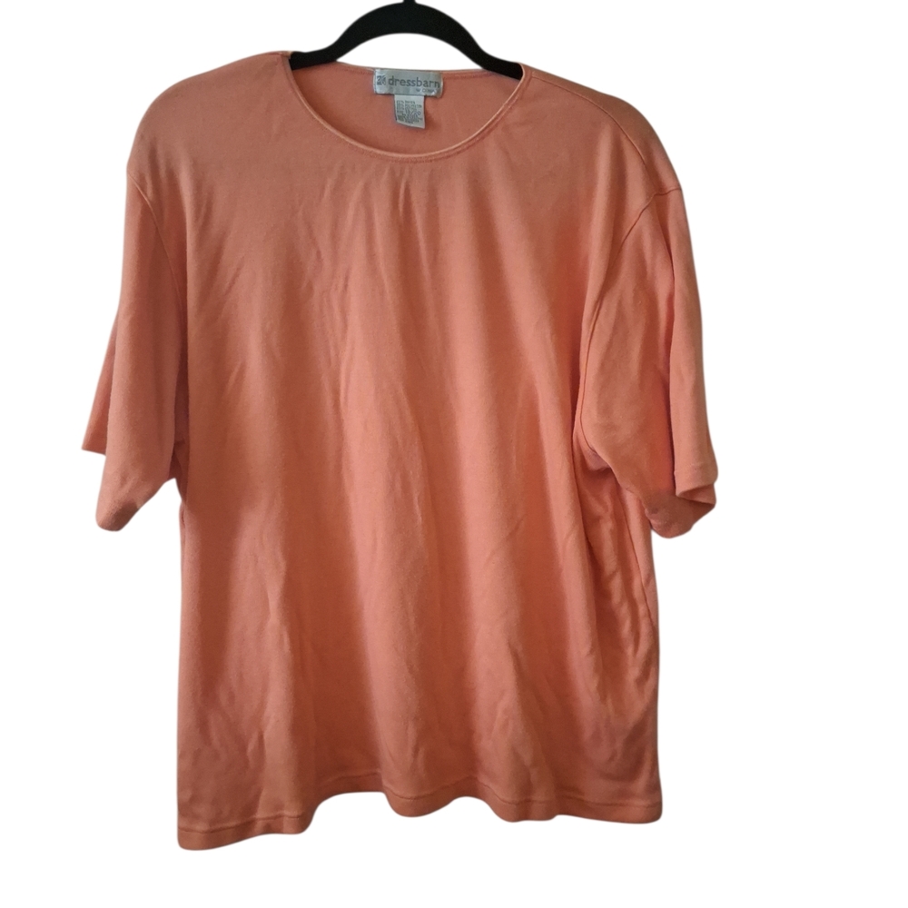 dressbarn Coral Short Sleeve Tee